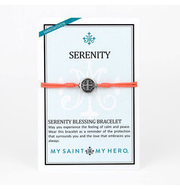 My Saint My Hero Serenity Blessing Bracelet - Peach/Silver