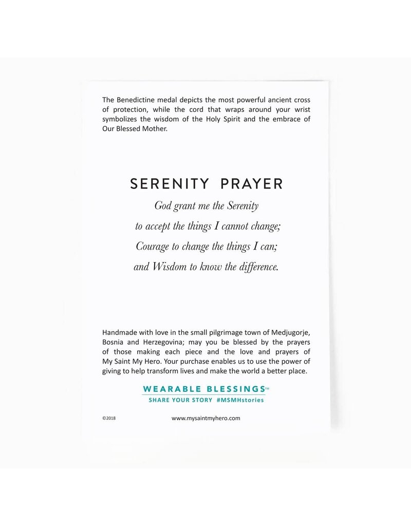 My Saint My Hero Serenity Blessing Bracelet - Gold/Metallic Gold