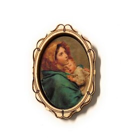 Costa Articoli Religiosi Wooden Magnet | Madonna of the Streets