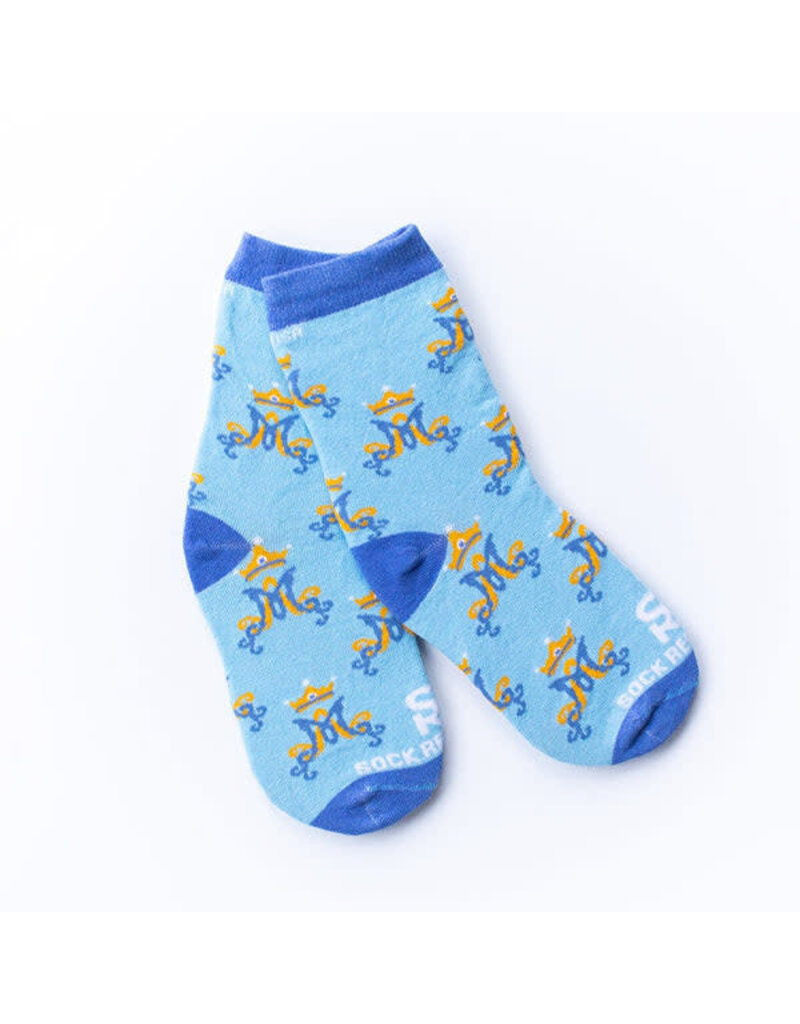 Sock Religious Sock Religious Marian Monogram Kids Socks