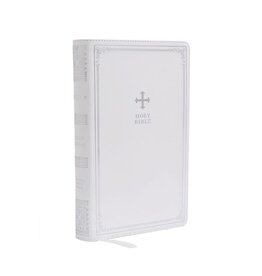 Catholic Bible Press NRSV Catholic Gift Bible (Comfort Print) - White Leathersoft