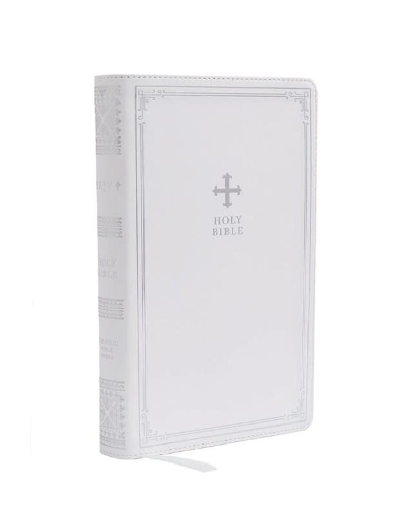 Catholic Bible Press NRSV Catholic Gift Bible (Comfort Print) - White Leathersoft