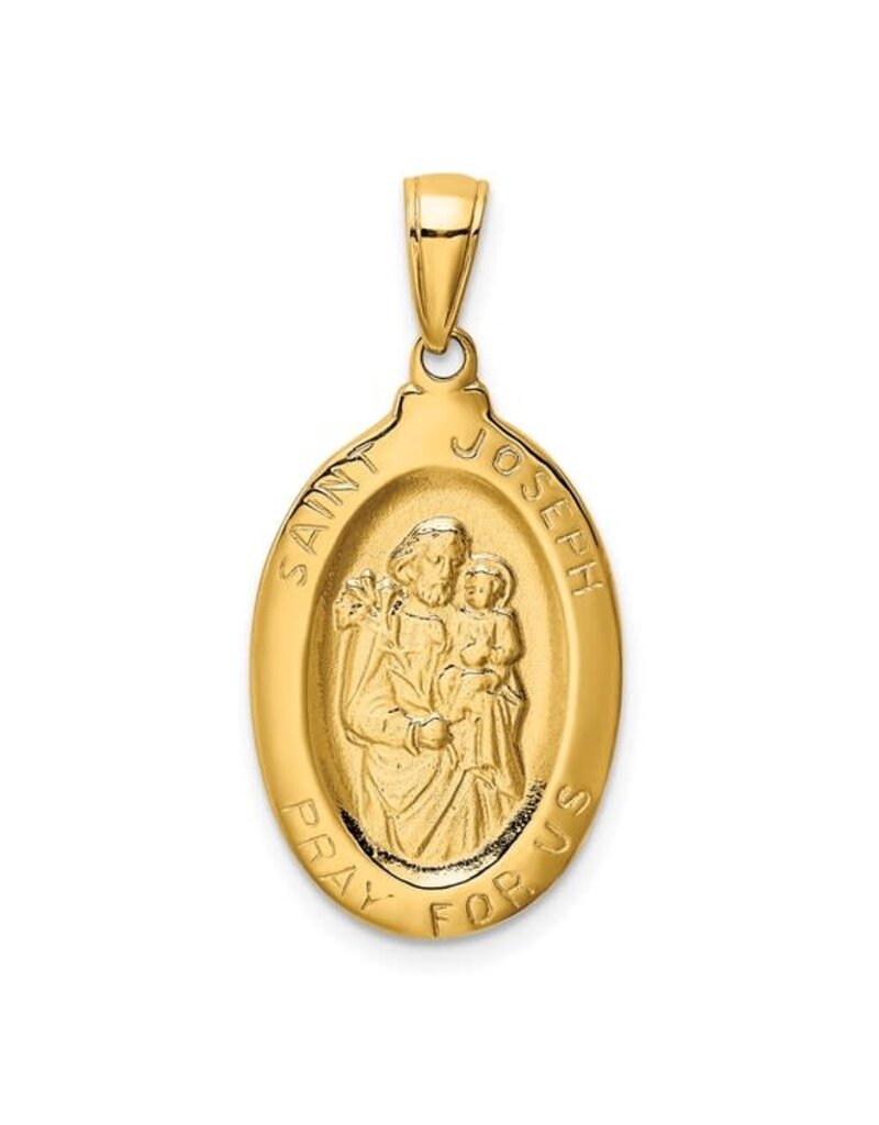 14k Saint Joseph Medal Pendant