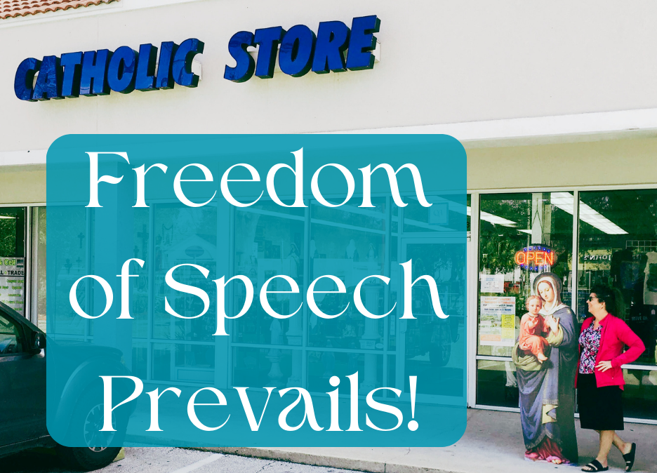 Freedom of Speech Prevails! Exciting update on our case against the city