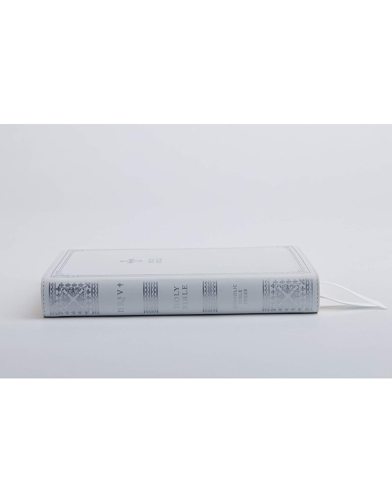 Catholic Bible Press NRSV Catholic Gift Bible (Comfort Print) - White Leathersoft