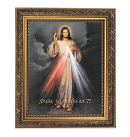Gerffert 13"  Jesus Misericordioso Framed Print