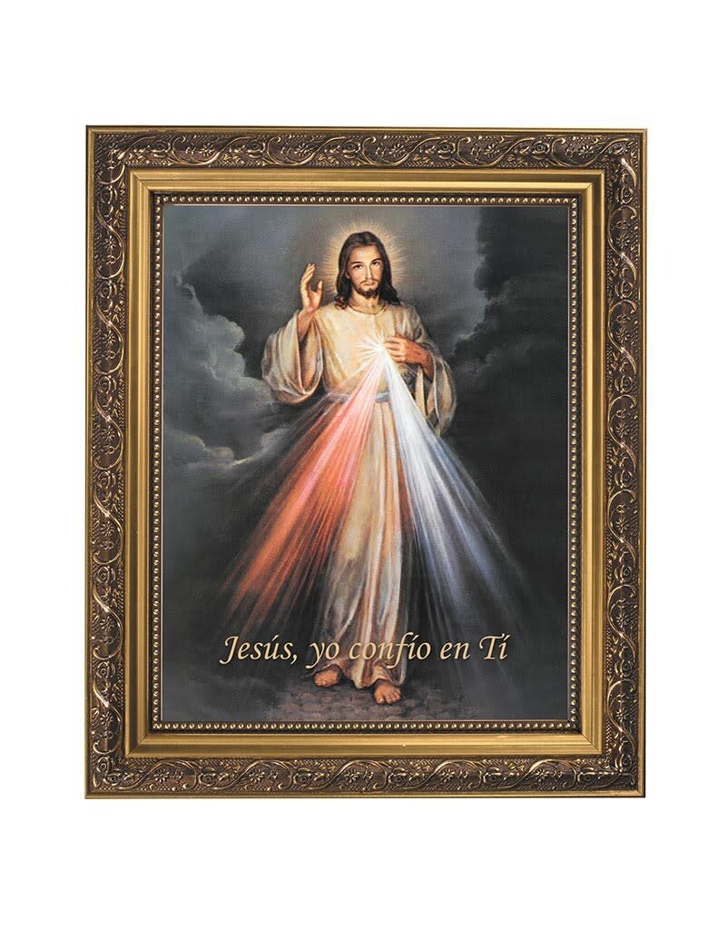 Gerffert 13"  Jesus Misericordioso Framed Print