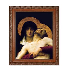 WJ Hirten 10" x 12" Bouguereau: The Pieta with Ornate Wood Frame