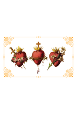 Three Holy Family Hearts Flag