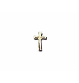 Swanson Christian Products Gold Cross Lapel Pin