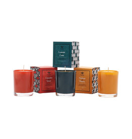 Big Dipper Wax Works Illuminate Collection Glass, Patchouli and Nutmeg Candle