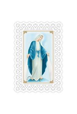 Ambrosiana Lace Holy Card - Our Lady of Grace/Hail Mary