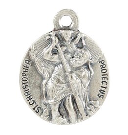 Creed St Christopher Round Medal on 20" Chain