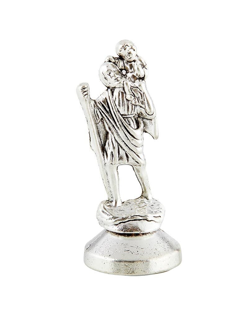 Berkander Saint Christopher Metal Auto Statue