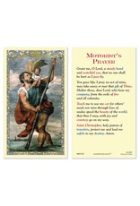 Ambrosiana St Christopher Motorist's Prayer Laminated Holy Card
