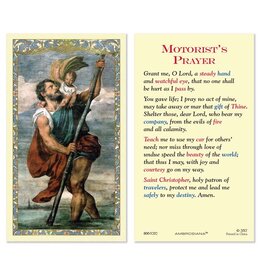 Ambrosiana Saint Christopher Laminated Holy Card