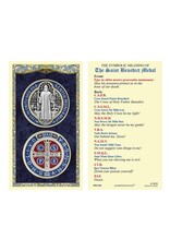 Ambrosiana St Benedict Medal Laminated Holy Card