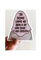 Caelesti Co. St. John Chrysostom Quote on Veiling Sticker