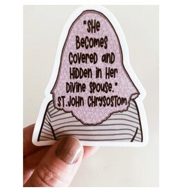 Caelesti Co. St. John Chrysostom Quote on Veiling Sticker