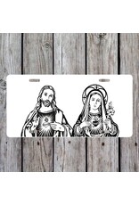 Crows Nest Atelier Sacred Heart | Immaculate Heart Vanity Auto License Plate