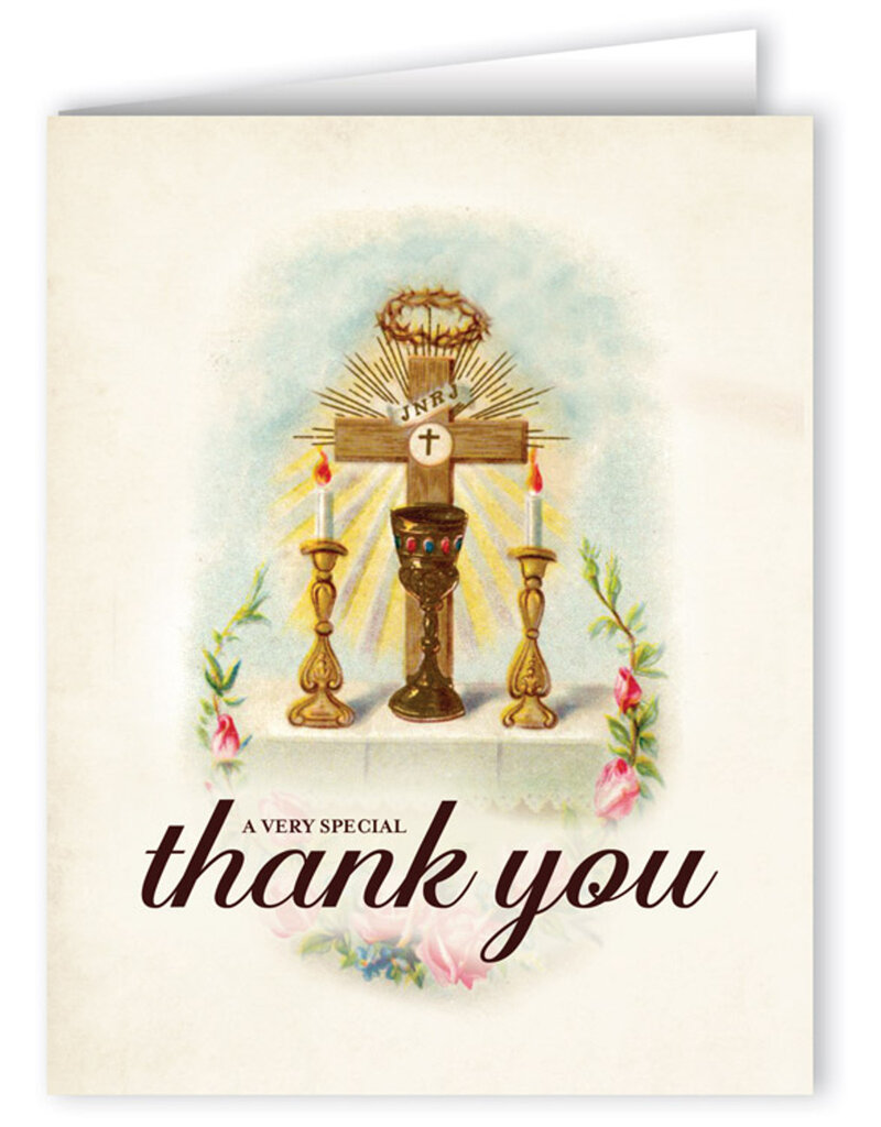 Nelson Fine Art and Gifts Vintage Altar - A Very Special Thank You Card