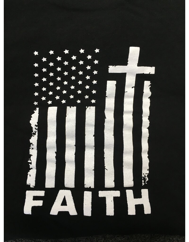 Queen of Angels Faith American Flag T-Shirt