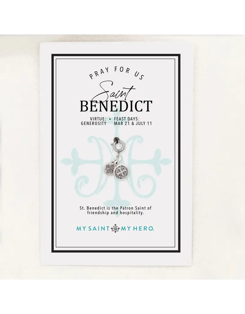 My Saint My Hero St. Benedict Charm