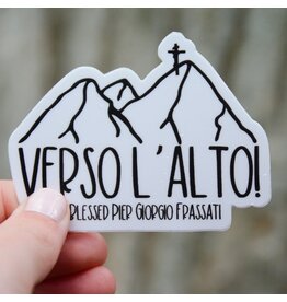 Verso L'Alto - Bl. Pier Giorgio Frassati Vinyl Sticker