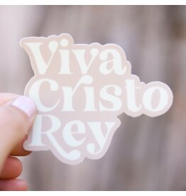 Viva Cristo Rey - Bl. Miguel Pro Catholic Vinyl Sticker