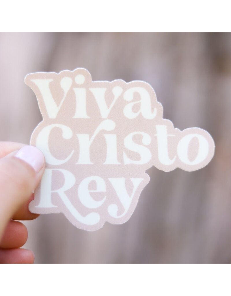 Viva Cristo Rey - Bl. Miguel Pro Catholic Vinyl Sticker