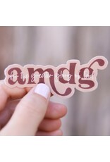 AMDG - For the Greater Glory of God Vinyl Sticker
