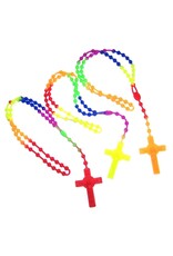 Religious Art Inc Multi-Color Rubber Rosary