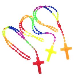 Religious Art Inc Multi-Color Rubber Rosary