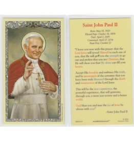 Ambrosiana Laminated Holy Card St. John Paul II