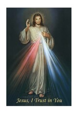 Alfred Mainzer Divine Mercy - Blank Greeting Card