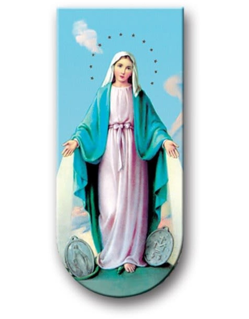 WJ Hirten Magnetic Bookmark Our Lady of the Miraculous Medal With St. Bernard's Prayer