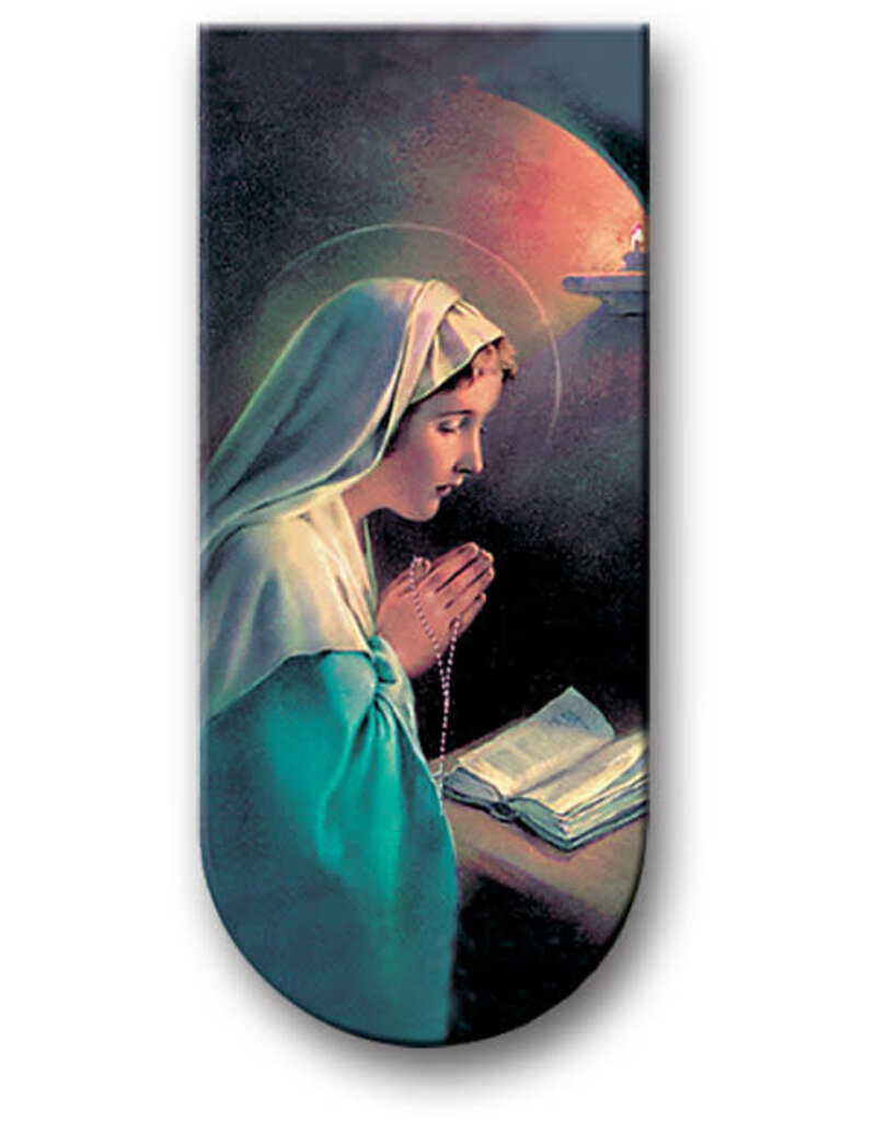 WJ Hirten Magnetic Bookmark Madonna with Prayer Before Reading the Bible