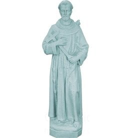 Space Age Plastics 24" Saint Francis Plastic Garden Statue - Granite Finish