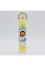 Shining Light Dolls Jesus Christ, the Good Shepherd (The Our Father) Wooden Prayer Candle