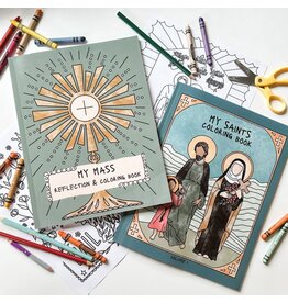 The Little Rose Shop Catholic Coloring Book (Mass and Saints)