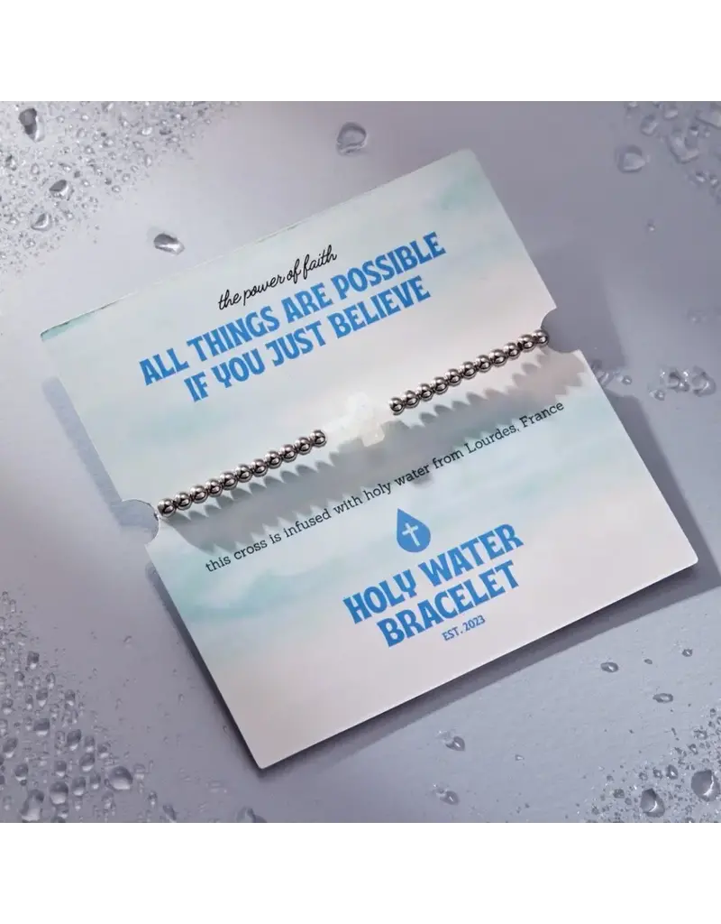 Holy Water Bracelet Holy Water Stretch Bracelet in Silver