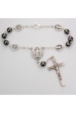 McVan Hematite St. Benedict Auto Rosary