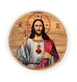 Logos Trading Post Jesus Christ Round Icon Ornament