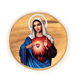 Logos Trading Post Immaculate Heart Round Icon Ornament
