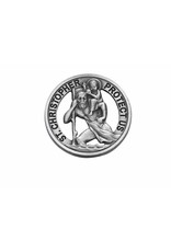 McVan Round Cut Out St. Christopher Visor Clip