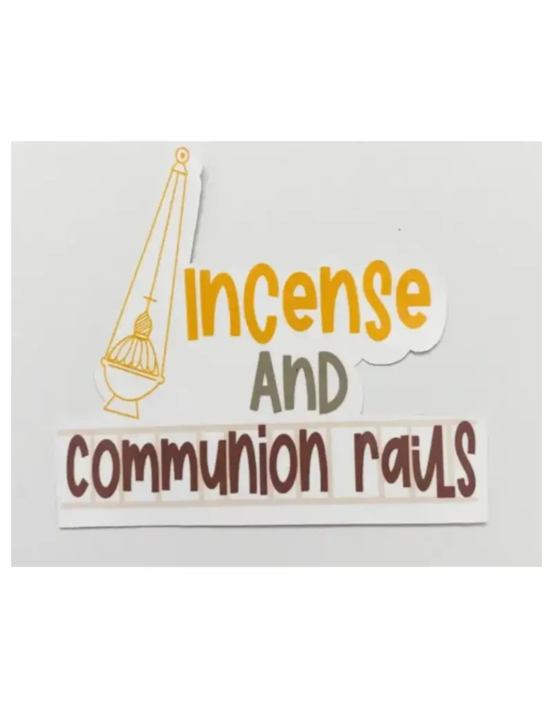 Incense and Communion Rails Sticker