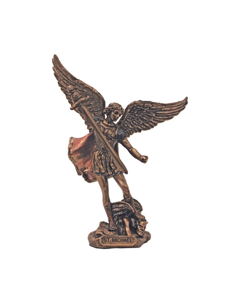 Goldscheider of Vienna St. Michael Statue in Cold Cast Bronze 4"