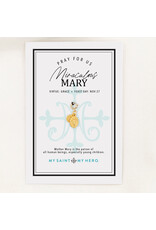 My Saint My Hero Miraculous Mary Small Gold Medal Saint Charm