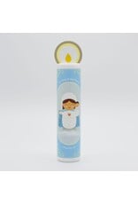 Shining Light Dolls Our Lady of the Rosary (Hail Mary) Wooden Prayer Candle