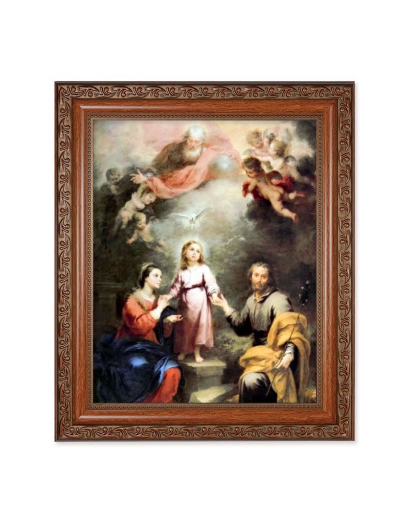 WJ Hirten Heavenly and Earthly Trinities, Murillo-10" x 12" Ornate Wood Frame with an 8" x 10" Print